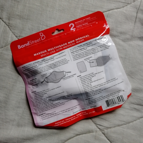 BOND STREET Pack of 2 Monster Kid's Fabric Masks NEW - Picture 2 of 3